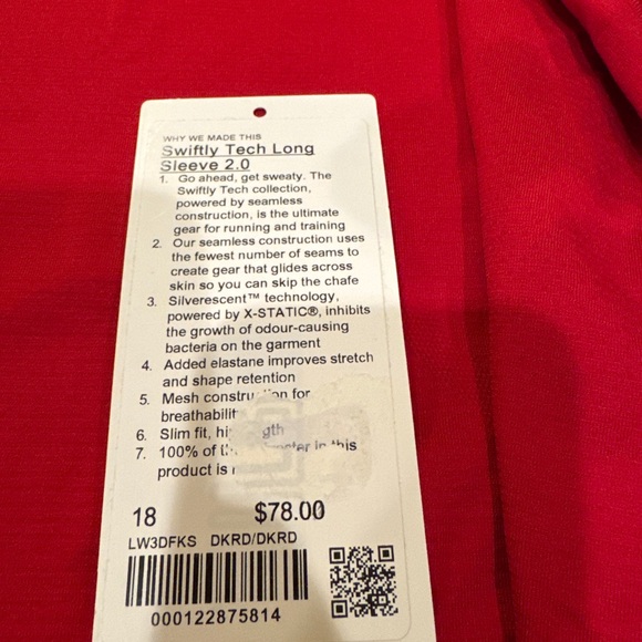 lululemon athletica Red Long Sleeve Top - Picture 6 of 7